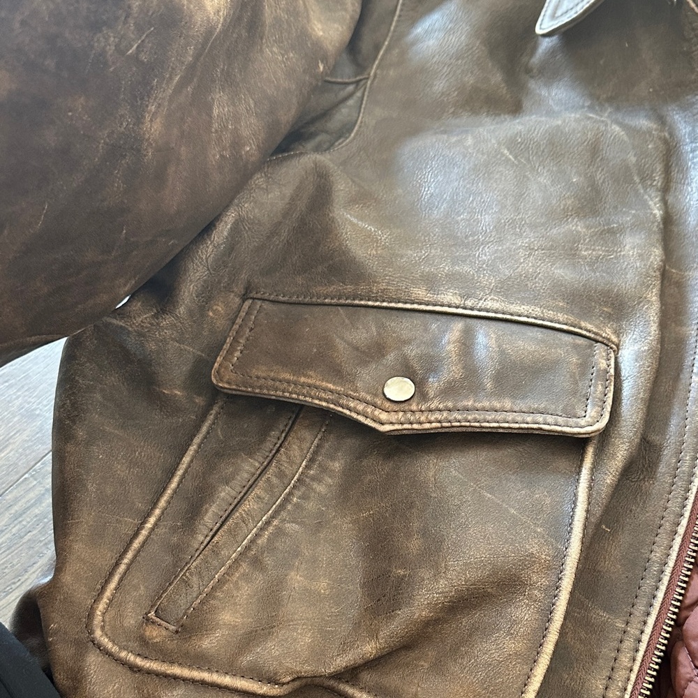 Brown Leather Jacket - image 7